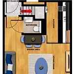 Daire Modern Spacious Sleeps 5 Free High-speed Wi-fi *