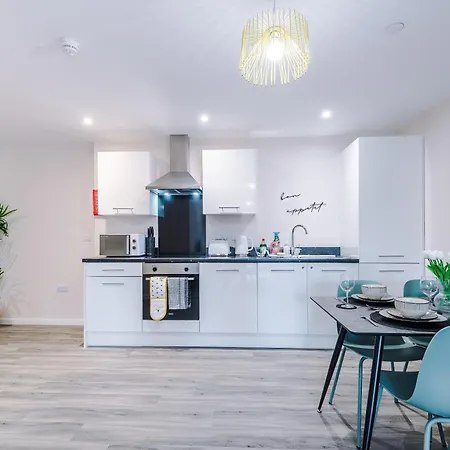 公寓 Deluxe New Build 2 Bedroom 2 Bathroom - Free Secure Parking