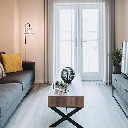 아파트 2 Bed 2 Bath Close To Ctre Sleeps 5 -free Parking 맨체스터