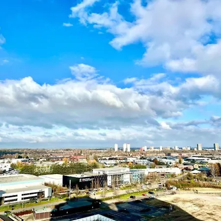 Apartman Modern High-rise Flat In Media City! 2 Beds, 2 Baths Manchester