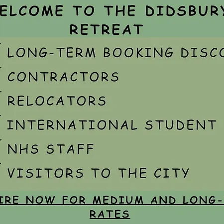 The Didsbury Retreat Апартаменты Манчестер