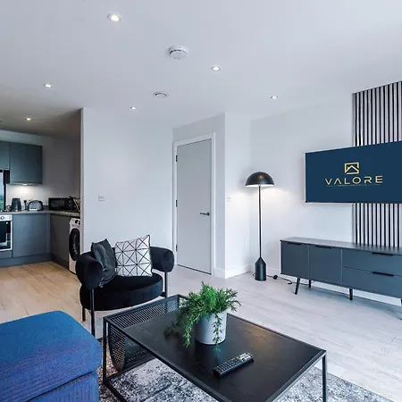 Luxury 1br Self Check-in 10mins To Centre Apartament Manchester