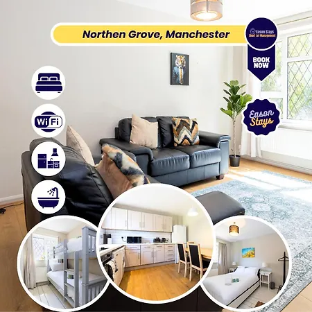 3-bed Didsbury M20 Parking Long Casa vacanze Manchester