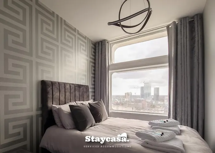 Luxury Penthouse Skyline 23rd Floor 아파트 맨체스터