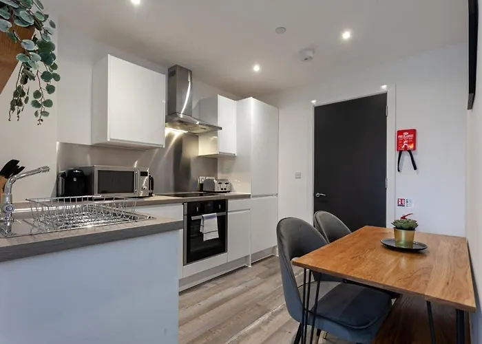 Apartamento Modern 2 Bed Flat 5min To Old Trafford Stadium *