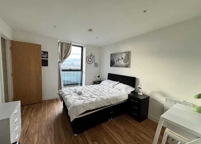 Apartmán 2br Waterfront Retreat Mcr Manchester