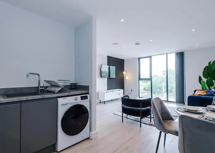 Apartamento Stylish 1-bed Fast Wi-fi Easy Access To *