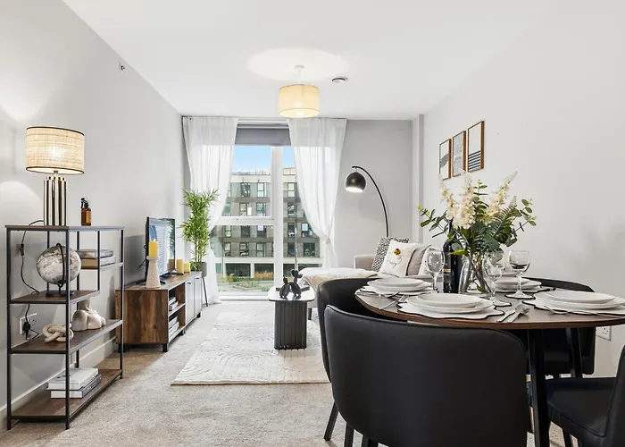 Lux 2bd, Free Parking & Wifi, Near Mcr Center And Media Appartement *