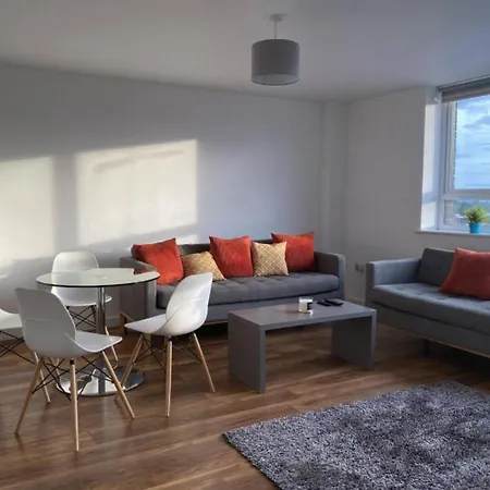 Lägenhet Bright&beautiful 2bed Apt - Free Parking - Sleeps5 Manchester