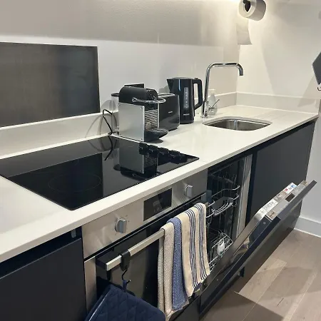Luxury New Built Split-level Flat With Rooftop Gardens Access Apartmán *