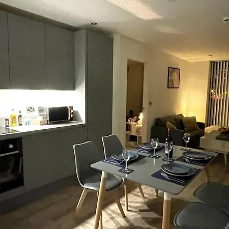 Modern City Flat With Gym & Spa Manchester