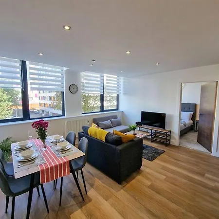 1 Bed Old Trafford Flat Free Parking アパート *