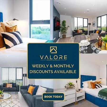 Apartament Stunning Brand New 3 Bed By Valore Services *