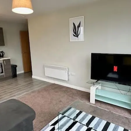 Appartement Large 1 Bed Mcr And Huge Terrace Sleeps 4
