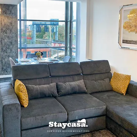 Luxury Deansgate Canal View & Free Parking شقة