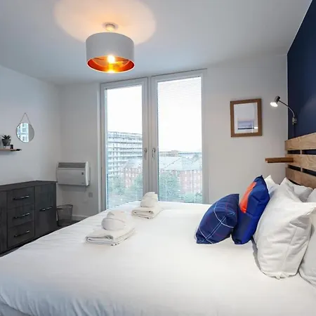 Stunning 2 Bed Flat 5min To Old Trafford Stadium Apartamento *