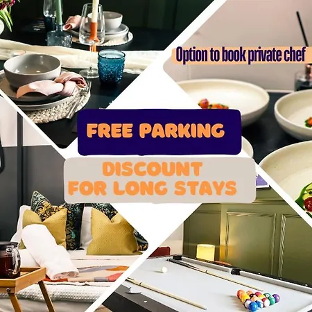 Spacious Stylish With Free Parking 10 Mins To Centre & Ao Arena Ideal For Groups & Long