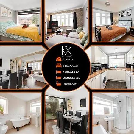 Elegant 3-bedroom Retreat Free Parking Keenzchillz * Manchester