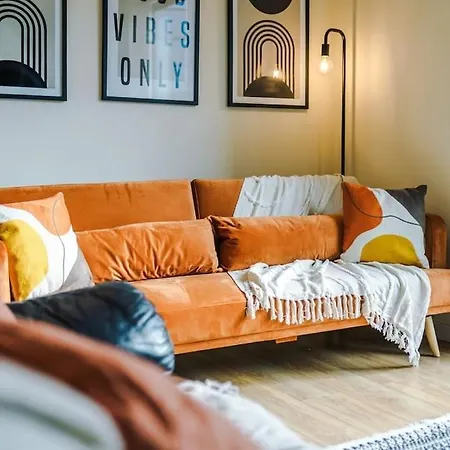 Apartment Modern 2br Near Centre - Free Parking Garage Manchester