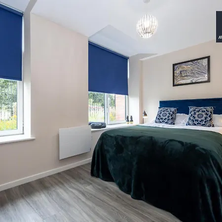 Apartment Stunning One Bedroom By Av Hughes Short Lets & Serviced With Free Parking & Wi-fi