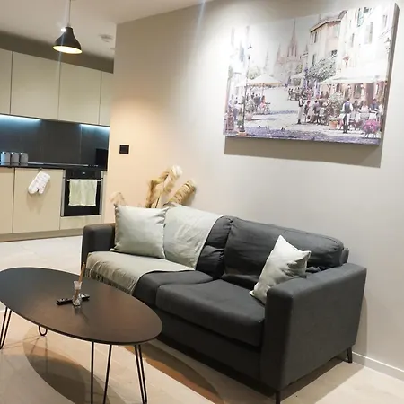 Modern Two Bedroom With Balcony In Apartment