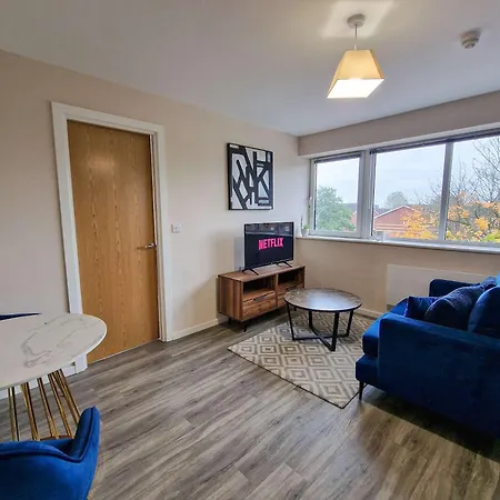 1 Bed Media Flat Free Parking 公寓 *