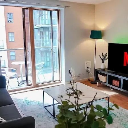 Modern1-bdr For 3, Near Masson Place Arenas Cheetham Hill And Stadiums, Wifi Apartmán Manchester