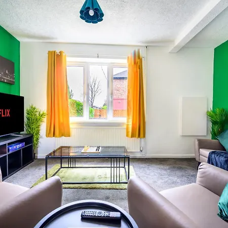 Nyaraló Trafford Eden - 3 Bed Near Old Trafford And Trafford Centre With Free Parking *