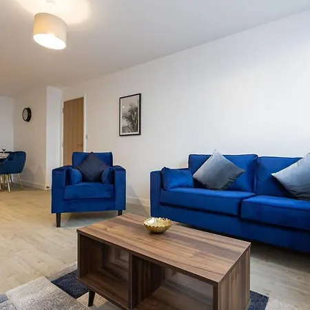 2 Bed Media Flat Salford Quays Vakantiehuis *