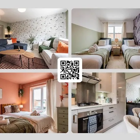 Modern House 2 Bedroom 5 Beds * Manchester