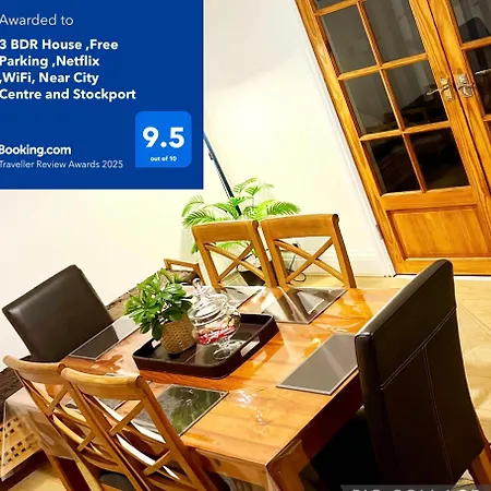 Cosy 3bdr In Levenshulme-close To Centre And Stockport Town- Free Parking- Wifi Feriehus