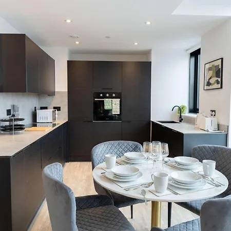 Apartmán Stunning Old Trafford 2 Bed Penthouse W Terrace Manchester