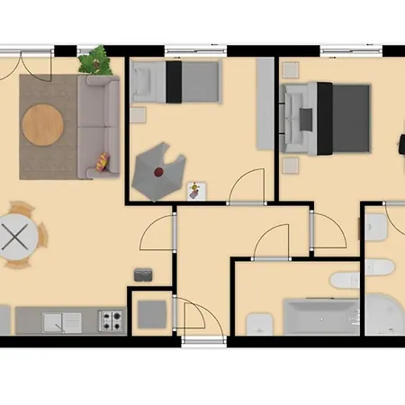 Apartment Modern Bright In Salford With Private Parking *