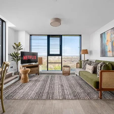 Apartmán 1 Bed Old Trafford Flat Rooftop Views Manchester