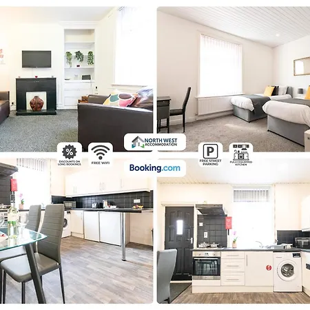Contractor 2 Bed House With Free Parking & Wifi Feriehus *