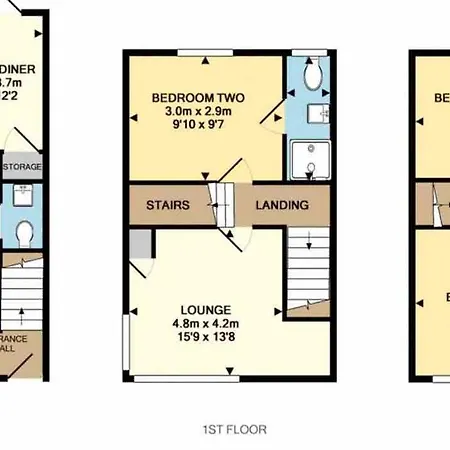 Prázdninový dům Comfortable 3-storey House With Free Car Parking Manchester