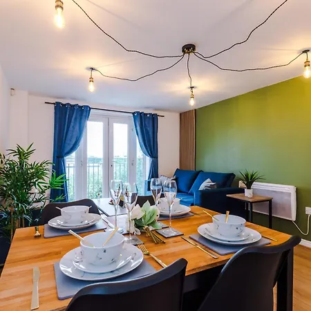 The Salford Allure - Contemporary & Chic 2br For Business & Escapes For 6 - Near Media & Centre - Hosted By Parydise Manchester