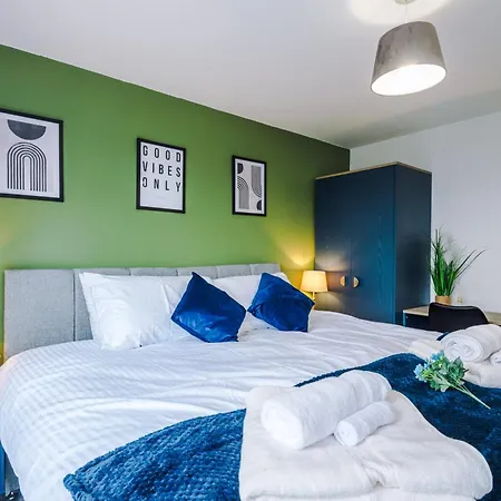 The Salford Allure - Contemporary & Chic 2br For Business & Escapes For 6 - Near Media & Centre - Hosted By Parydise Manchester
