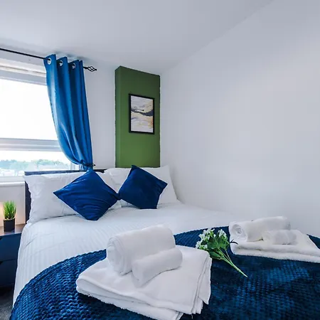 The Salford Allure - Contemporary & Chic 2br For Business & Escapes For 6 - Near Media & Centre - Hosted By Parydise Apartmán Manchester