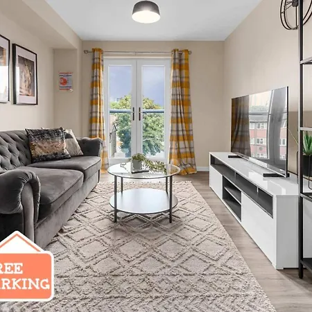 2 Bed Free Parking Mcr By Superhost *