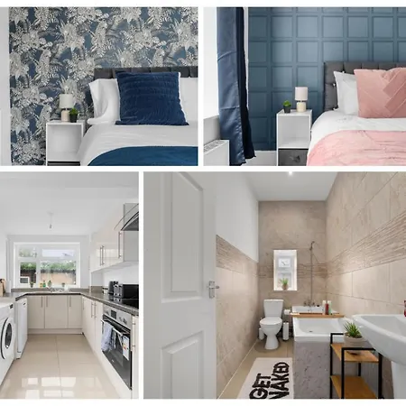Four Bedroom House By Brookland Serviced Short Lets With Free Wifi * מנצ'סטר