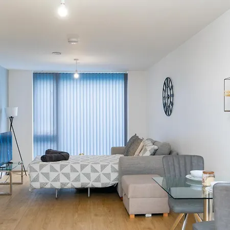 Elegant 1-bed By Victoria Stn & Ao Arena-sleeps 4 アパート マンチェスター