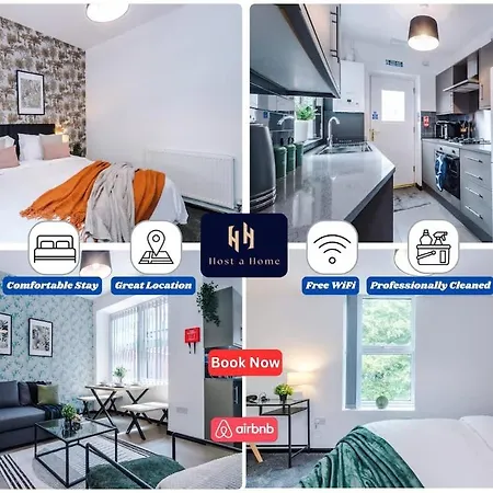 Spacious 4br House, Sleeps 8, Parking, Full Kitchen, Ideal For Groups, Family, Contractors *