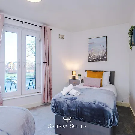 Monthly - Stylish 2bed - Etihad & Ao Arena Access - Parking Apartment *