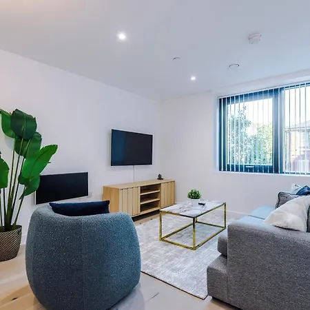 Stylish 1bed Fast Wi-fi Easy Access To Apartmán