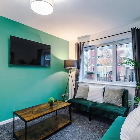 Centre,central House, Free Parking Daire Manchester