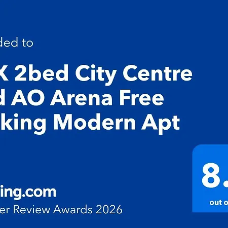 Daire Lux 2bed Centre And Ao Arena Free Parking Modern *