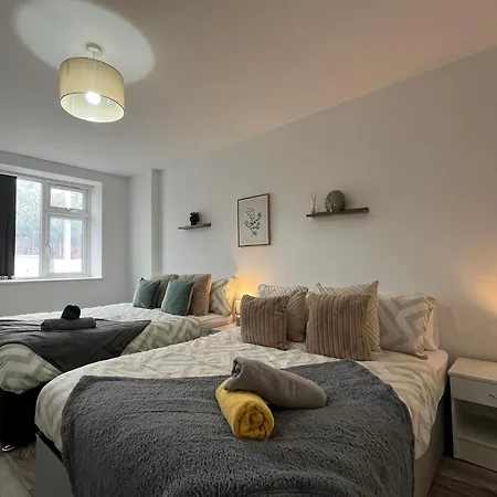 1Br-2 Double Beds-Sleeps 6-Perfect For Long Stays Apartamento *
