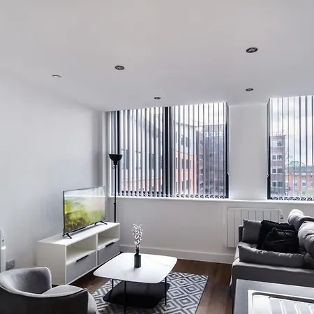 דירה Zeni, Alexandra Rise Bright 1 Bed מנצ'סטר
