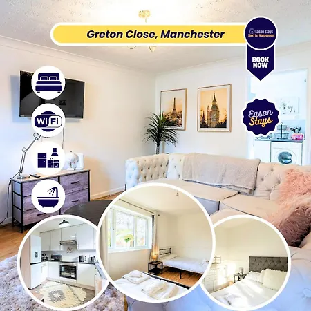 2br House Contractors Parking Wifi Manchester